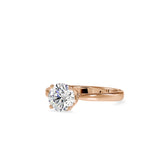 Famino SIngle Diamond Ring Rose gold