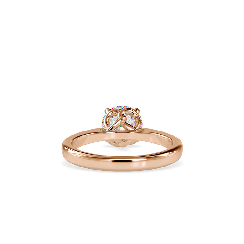 Famino SIngle Diamond Ring Rose gold