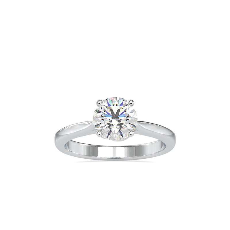 Famino SIngle Diamond Ring White gold