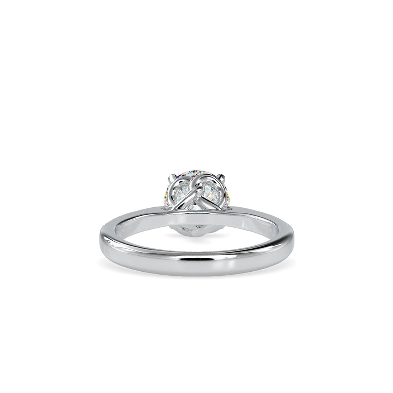 Famino SIngle Diamond Ring Platinum