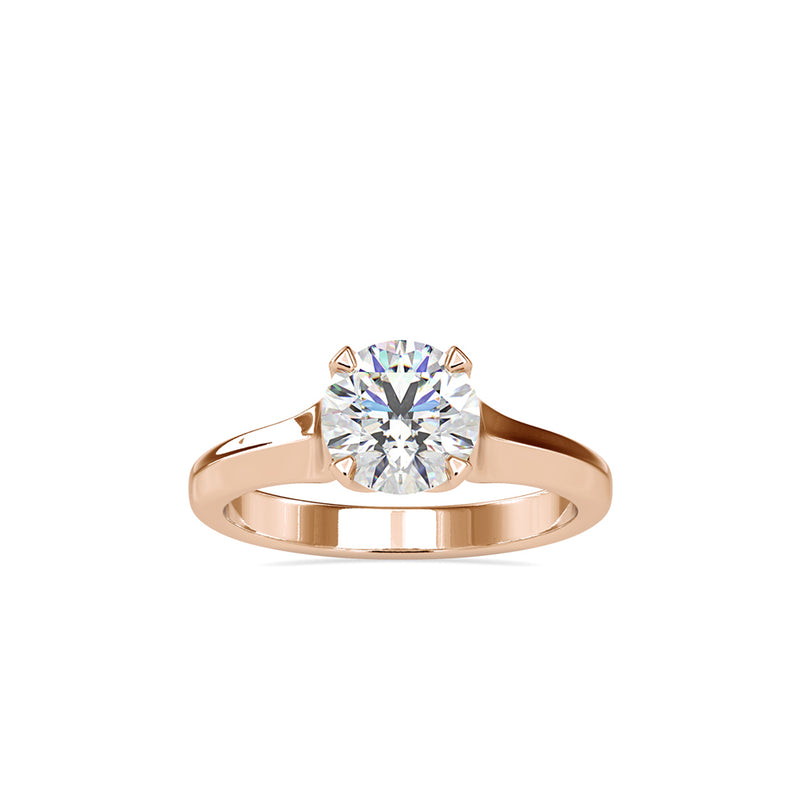 Forever Solitaire Diamond Ring Rose gold