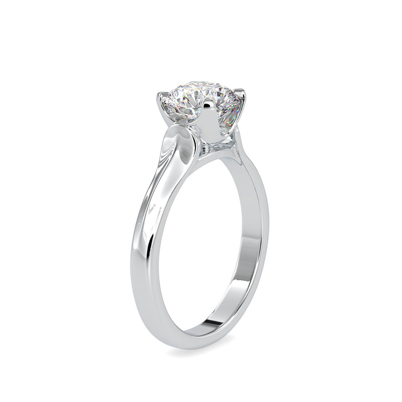 Forever Solitaire Diamond Ring Platinum