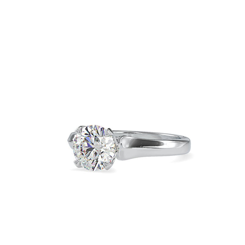 Forever Solitaire Diamond Ring Platinum