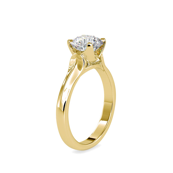 Forever Solitaire Diamond Ring Yellow gold