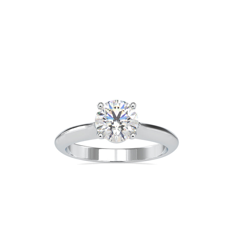 Ida Prong Diamond Engagement Ring Platinum