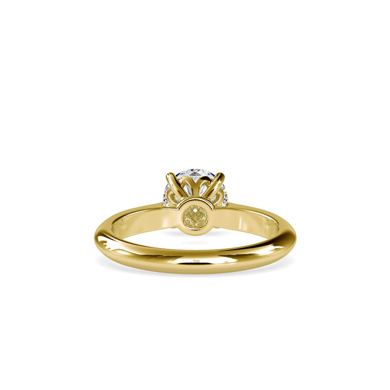 Ida Prong Diamond Engagement Ring Yellow gold