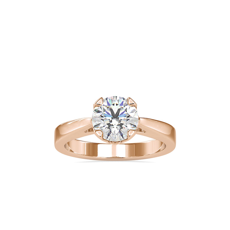 Jane Prong Diamond Ring Rose gold