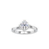 Cushly Prong Diamond Ring White gold