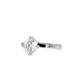 Cushly Prong Diamond Ring White gold