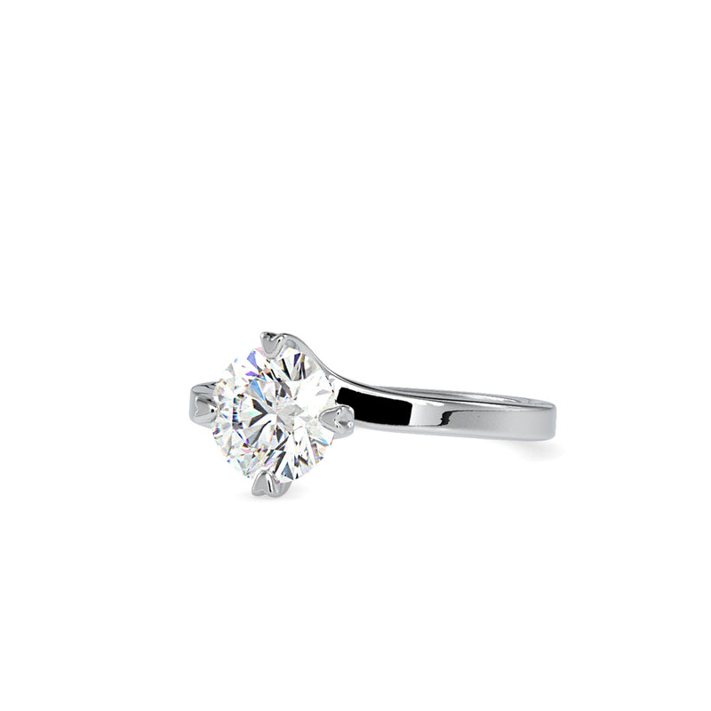 Cushly Prong Diamond Ring White gold