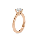 White stone Diamond Ring Rose gold