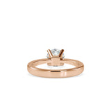 White stone Diamond Ring Rose gold