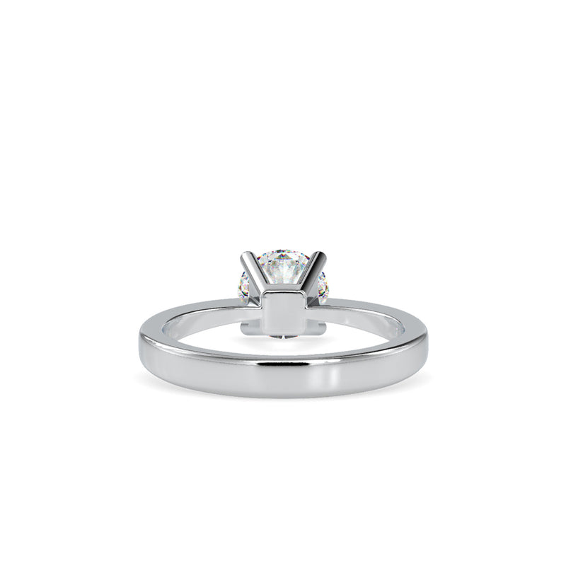 White stone Diamond Ring White gold