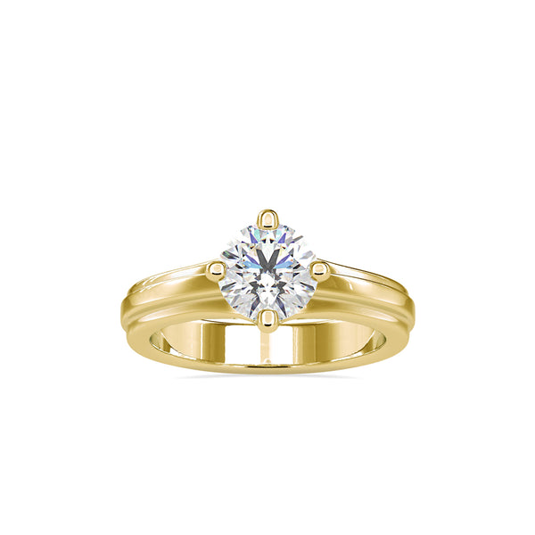 Lilith Solitaire Diamond Ring Yellow gold