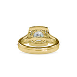 Diana Halo Proxy Diamond Ring Yellow gold