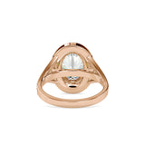 Halo Sparkling Diamond Engagement Ring Rose gold