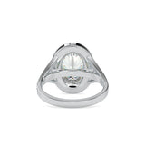 Halo Sparkling Diamond Engagement Ring Platinum