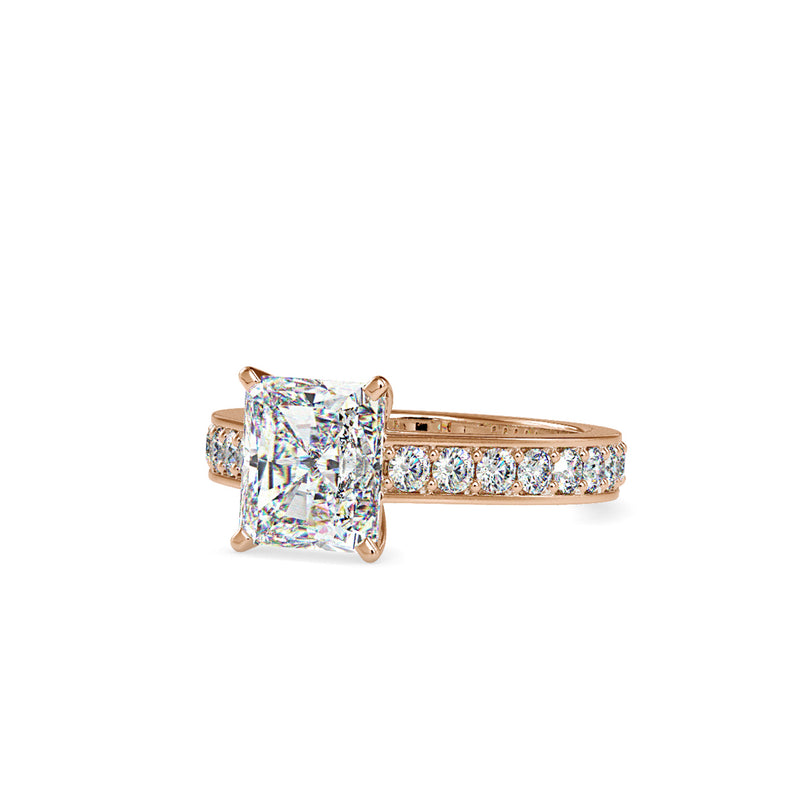 Aurora Diamond Engagement Ring Rose gold