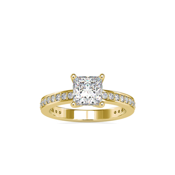 Oliver Princess Diamond Ring Yellow gold