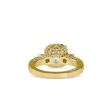 Heaven Halo Queen Diamond Ring Yellow gold