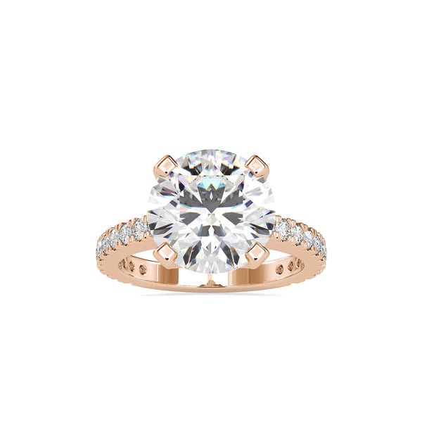 Unconditional Prong Diamond Ring Rose gold