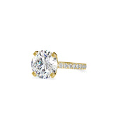 Unconditional Prong Diamond Ring Yellow gold