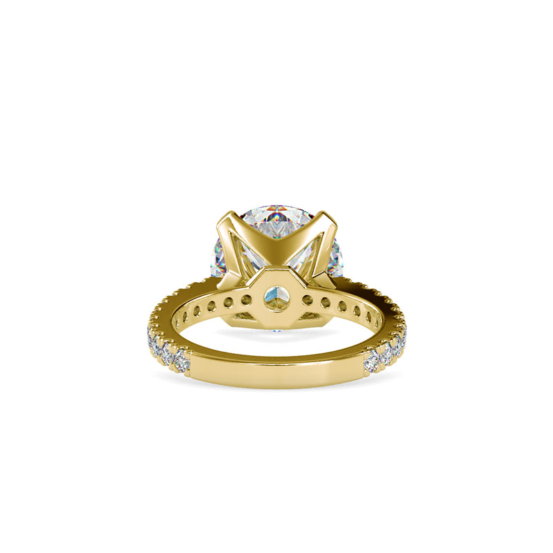 Unconditional Prong Diamond Ring Yellow gold