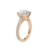 Opalescent Prong Diamond Engagement Ring Rose gold