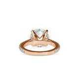 Opalescent Prong Diamond Engagement Ring Rose gold