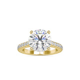 Opalescent Prong Diamond Engagement Ring Yellow gold