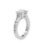 Crystal Prong Diamond Ring White gold