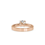 Pretty Venus Diamond Prong Ring Rose gold