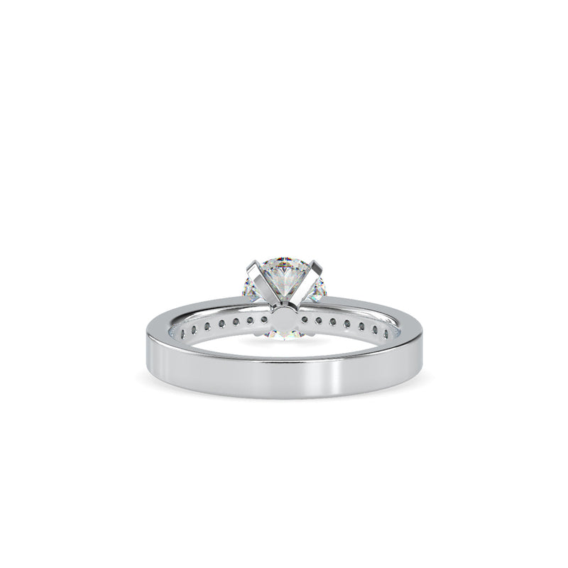 Pretty Venus Diamond Prong Ring Platinum