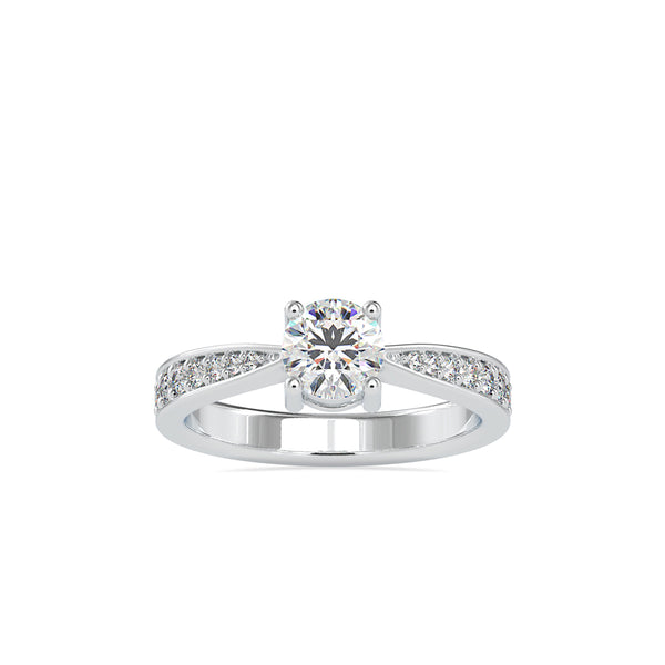 Morning Star Diamond Engagement Ring White gold
