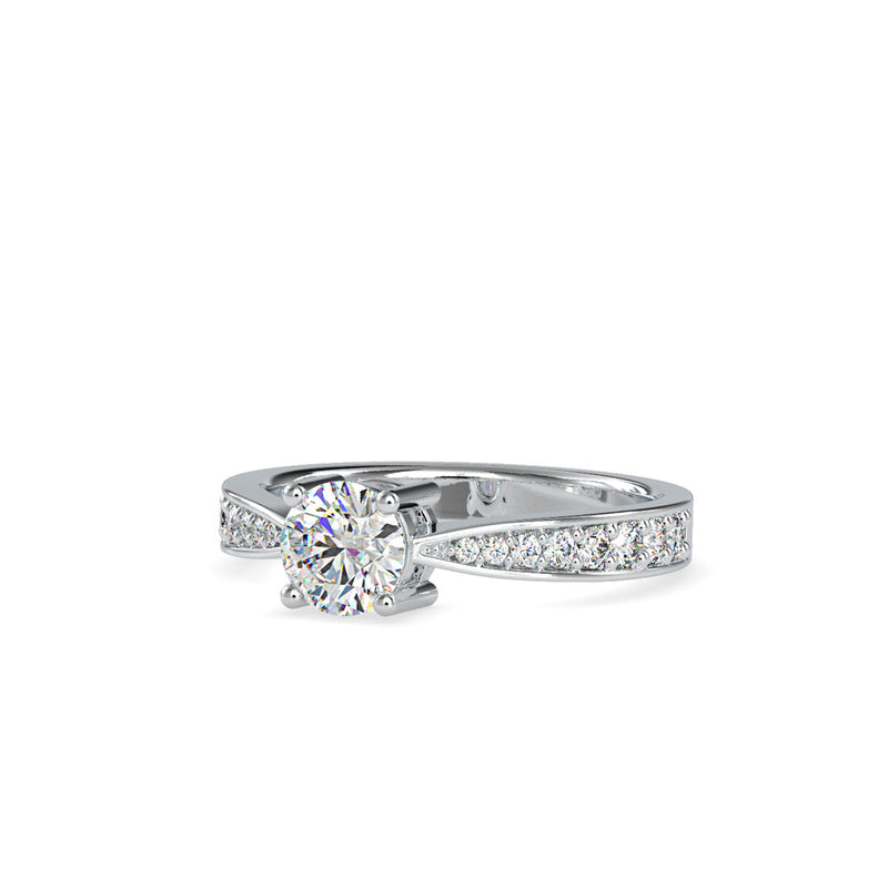 Morning Star Diamond Engagement Ring Platinum