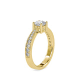 Morning Star Diamond Engagement Ring Yellow gold