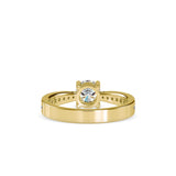 Morning Star Diamond Engagement Ring Yellow gold