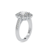 Emma Oval Diamond Ring Platinum