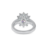 Emma Oval Diamond Ring White gold