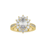 Emma Oval Diamond Ring Yellow gold