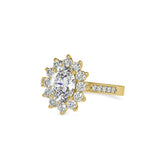 Emma Oval Diamond Ring Yellow gold