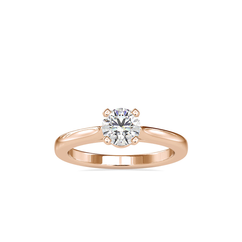 Eros Diamond Prong Engagement Ring Rose gold