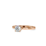 Eros Diamond Prong Engagement Ring Rose gold