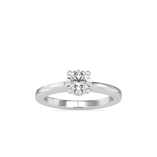 Eros Diamond Prong Engagement Ring Platinum