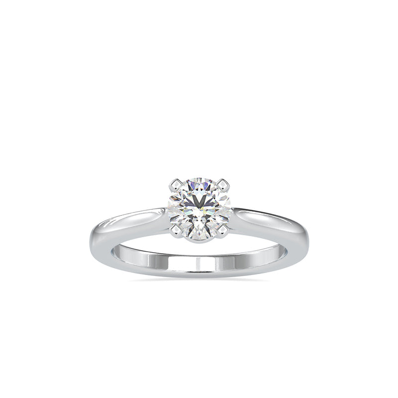 Eros Diamond Prong Engagement Ring White gold