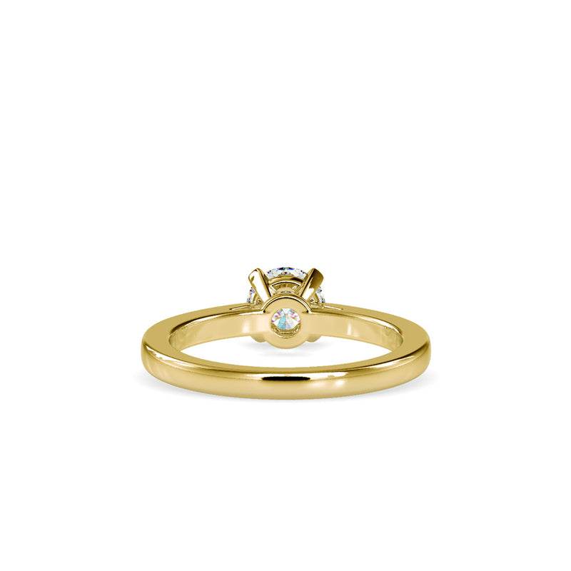 Eros Diamond Prong Engagement Ring Yellow gold