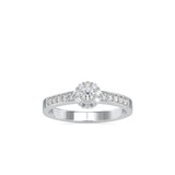 Pretti charming Engagement Diamond Ring White gold