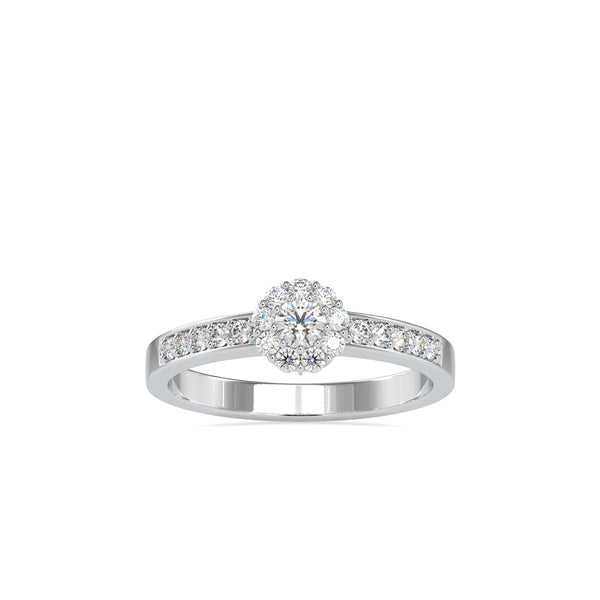 Pretti charming Engagement Diamond Ring Platinum