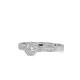 Pretti charming Engagement Diamond Ring White gold