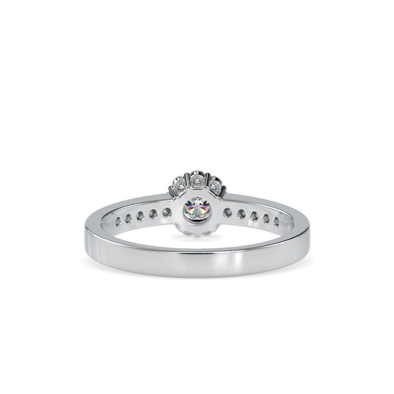 Pretti charming Engagement Diamond Ring Platinum